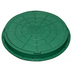 Люк садовый пластмассовый легкий (зеленый)