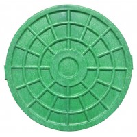 Люк-мини пластмассовый канализационный (зеленый)